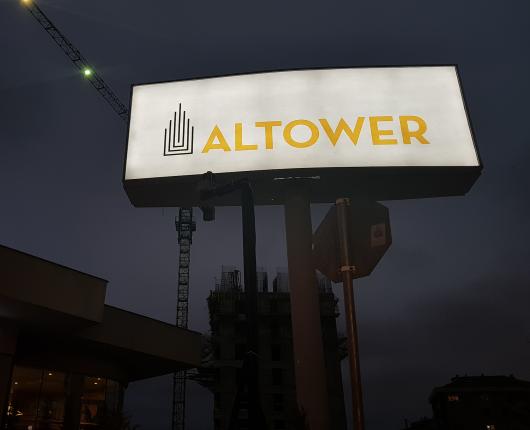 ALTOWERS | Illuminated Letter Box Signboard